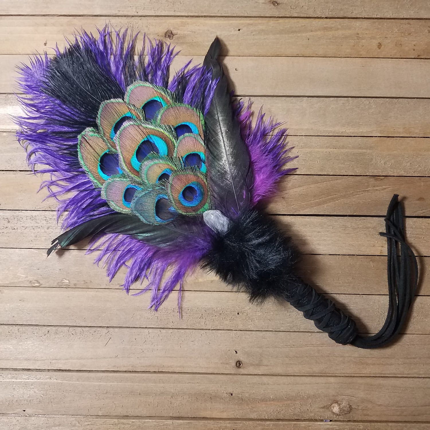 feather smudge wand