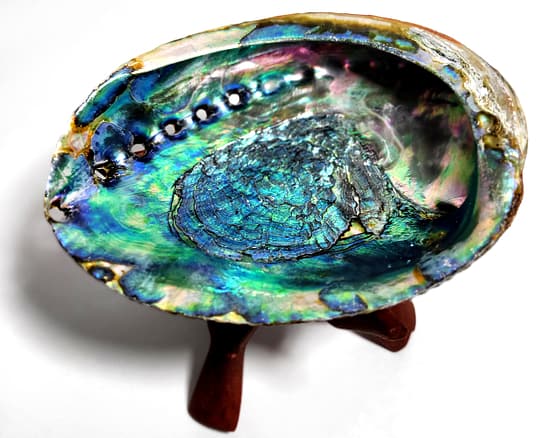 6-7" XL Sage Bowl, Smudge Bowl with Stand - Image 4
