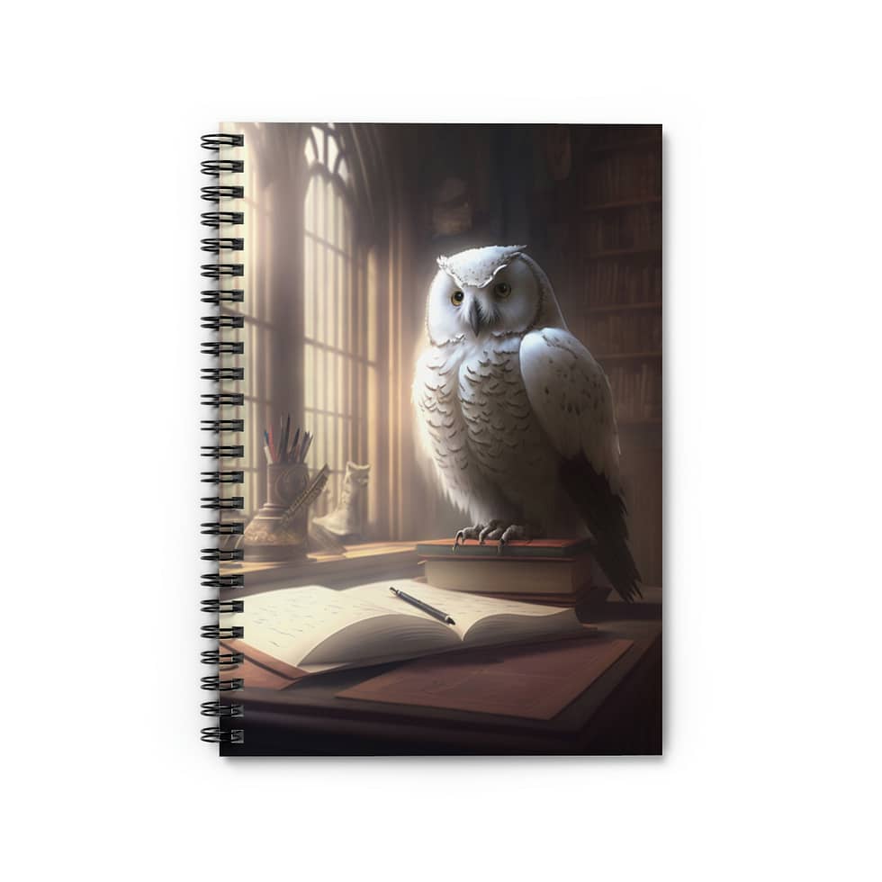 Spirit Animal: White Wisdom Owl Notebook
